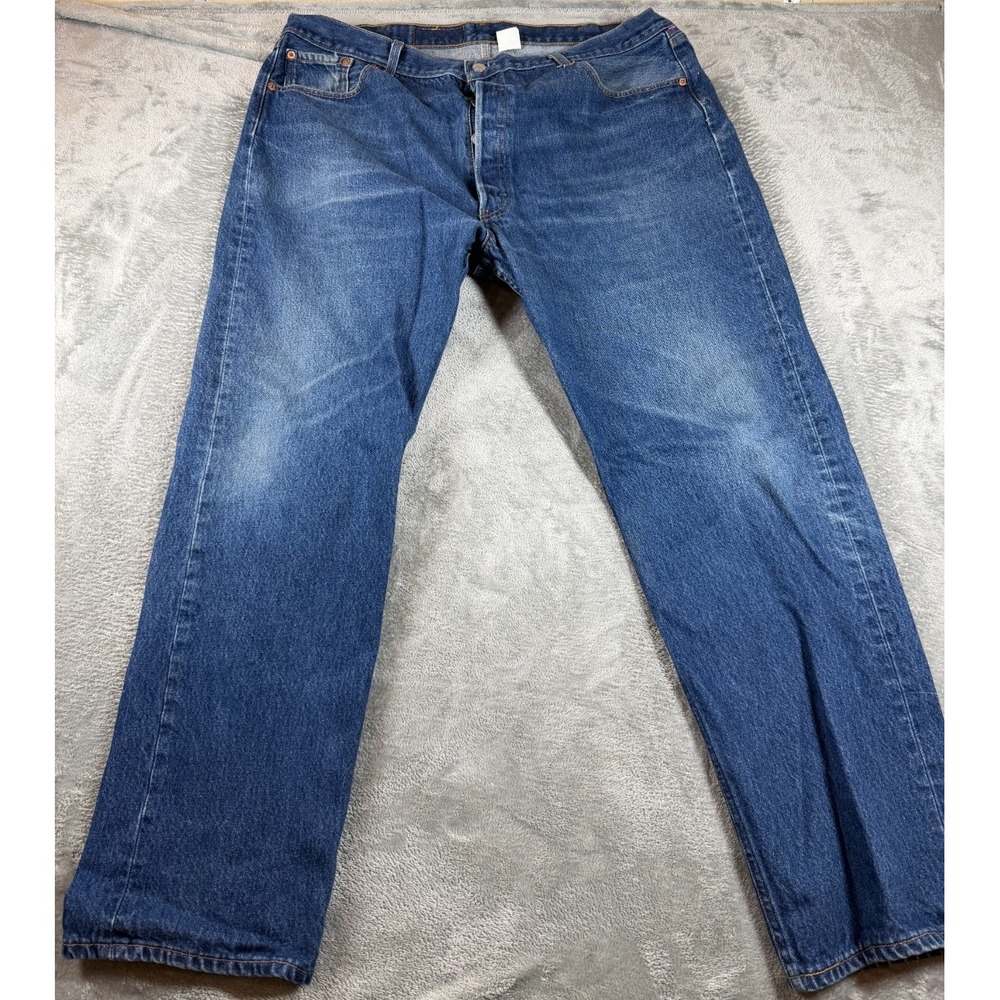 Vtg Levi's 501XX Button Fly Jeans Made in Mexico W44 L32 Straight Leg 2001